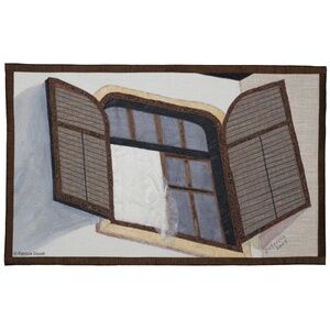 BREEZY MORNING - original mixed media textile wall hanging - New